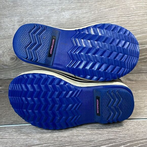 Sorel Yoot Pac Geometric Nylon Warm Waterproof Toddler Girl Sz 12 Fur Lined Boot - Picture 8 of 12